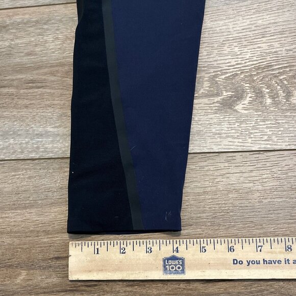 SPANX Every Wear Mesh Contour Active Leggings SZ Large 50082R Navy Black Stretch - Picture 6 of 13